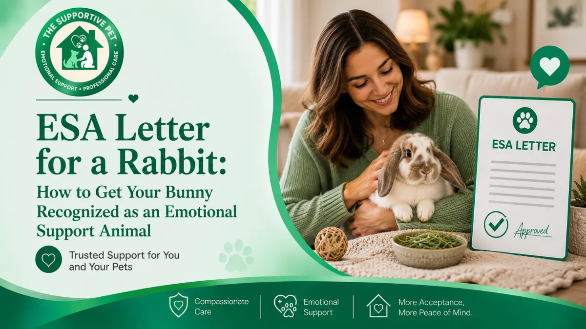 ESA Letter for a Rabbit: How to Get Your Bunny Recognized as an Emotional Support Animal